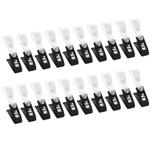 XINYIN Set mit 20 Anti-Wind-Flaggen-Clips, praktische Flaggen, sichere Clips zum Halten von Flaggen an Gartenflaggen, Stangen und Flaggen, Dekorationen, Fahnenmast-Clips von XINYIN