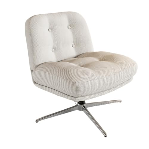 XINYUEMAIC Bürostuhl ohne Armlehne, Sessel Wohnzimmer mit gekreuzten Beinen, Ergonomischer Drehstuhl mit Extra Stoff großes Kissen, Schreibtischstuhl für Heimbüro,Vanity,Schlafzimmer XINYUEMAIC Bürostuhl ohne Armlehne, Sessel Wohnzimmer mit gekreuzten Beinen, Ergonomischer Drehstuhl mit Extra Stoff großes Kissen, Schreibtischstuhl für Heimbüro,Vanity,Schlafzimmer von XINYUEMAIC