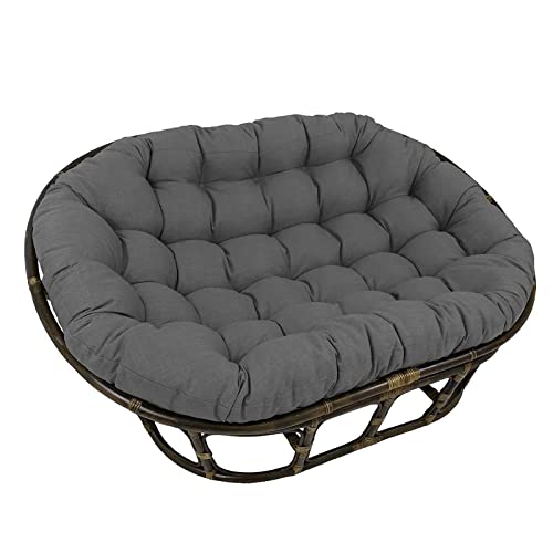 XINYUWZ Doppeltes Papasansessel Kissen,Papasan-Stuhlkissen,Polster Für Papasansessel,Papasan-Kissen,Auflage,Wasserdichtes Schaukelstuhlkissen,Ersatzpolster,Ohne(Size:165x115cm,Color:Dunkelgrau) von XINYUWZ