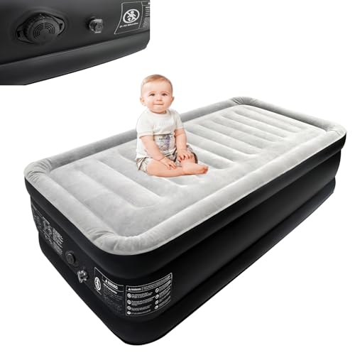 XINZI Luftmatratze Camping Selbstaufblasend, Aufblasbare Matratze mit eingebauter elektrischer Pumpe und Aufbewahrungstasche, Luftbett für Camping, Gästebett und Heimgebrauch, 187 x 90 x 46 cm von XINZI