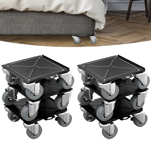 XINZI Möbel Transportroller Set 8 Stück Möbelroller Umzughelfer Transportrollen Schwerlast Möbelheber mit 360° Drehrollen Transporthilfe Möbeltransportrollen Möbeltransporthilfe, Tragfähigkeit 454 kg XINZI Möbel Transportroller Set 8 Stück Möbelroller Umzughelfer Transportrollen Schwerlast Möbelheber mit 360° Drehrollen Transporthilfe Möbeltransportrollen Möbeltransporthilfe, Tragfähigkeit 454 kg von XINZI