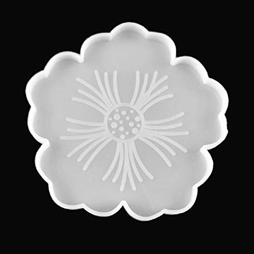 Epoxidharz Gieß Silikonform Blumenform Tablett Untersetzer Schmuckhalter Untersetzer Aufbewahrungsform von XINgjyxzk