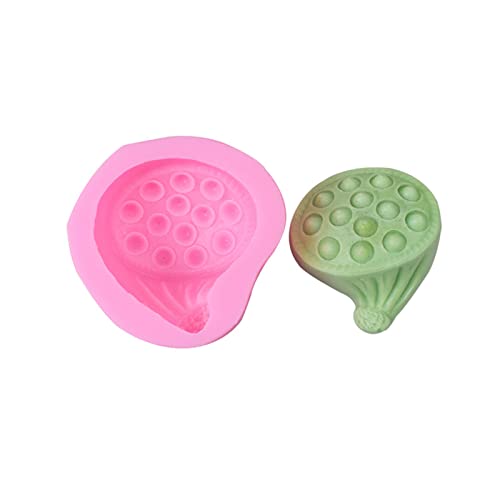 Handgefertigte Seifenform 3D Lotusblume Aromatherapie Kerze Silikonform Samenschale Lotusform Kerzendekoration Handwerk von XINgjyxzk