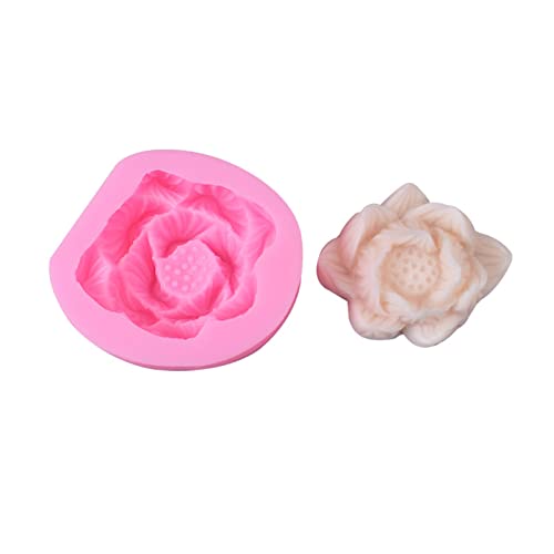 Handgefertigte Seifenform 3D Lotusblume Aromatherapie Kerze Silikonform Samenschale Lotusform Kerzendekoration Handwerk von XINgjyxzk