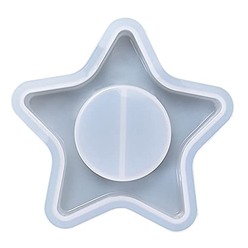 Kristall Fünfzackiger Stern Kerzenständer Epoxidharzform Kerzenhalter Silikonform Teelicht Kerzenhalter Harzform von XINgjyxzk