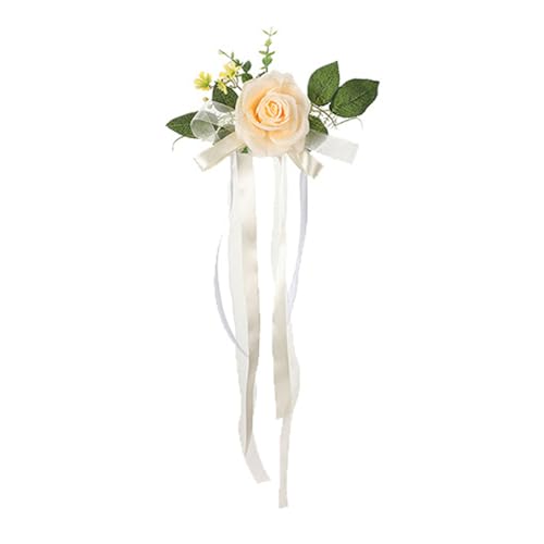 XINgjyxzk 1Pack Hochzeit Stuhl Zurück Hochzeit Stuhl Dekorationen Gang Bänke Kirchenbank Blumen Kirche Künstliche Blumen Für Hochzeit von XINgjyxzk