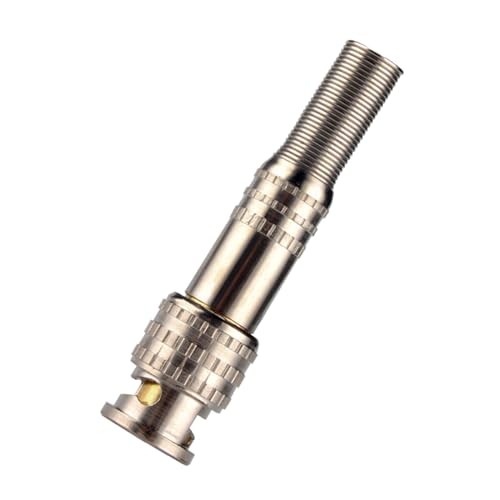 XINgjyxzk BNC Video Stecker Videoanschluss Lötfreie Koaxial Adapter Mit Schraubverschluss Für CCTV Kameras von XINgjyxzk