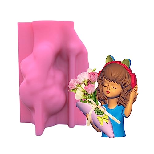 XINgjyxzk Geometrische Silikonformen für Mädchen, für Mädchen, Vase, Box für Sukkulenten, Blumen, Pflanzenhalter von XINgjyxzk