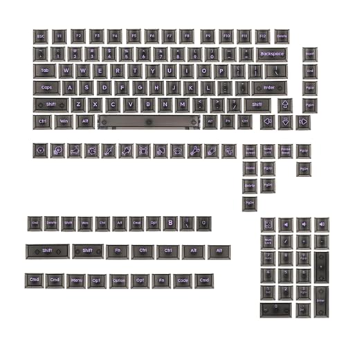 XINgjyxzk Schwarzes Durchscheinendes Tastenkappen Set Mit 152 Tasten Für Mechanische Tastaturen. Reibungsloses Tippen Für Und Programmierer XINgjyxzk Schwarzes Durchscheinendes Tastenkappen Set Mit 152 Tasten Für Mechanische Tastaturen. Reibungsloses Tippen Für Und Programmierer von XINgjyxzk