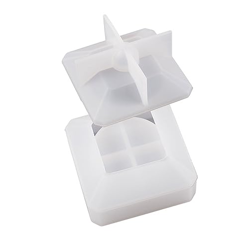 XINgjyxzk Silikon-Aufbewahrungsbox-Form, Schmuckkästchen, quadratische Form, Harzform, Aufbewahrungsbehälter mit Deckel für Arbeiten von XINgjyxzk