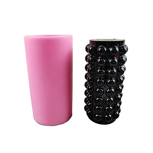 XINgjyxzk Silikonform mit Blasen-Zylinder, Vase, Stifthalter, Blumenbehälter, Epoxidharz-Form, Schreibtisch-Dekoration, Werkzeug von XINgjyxzk