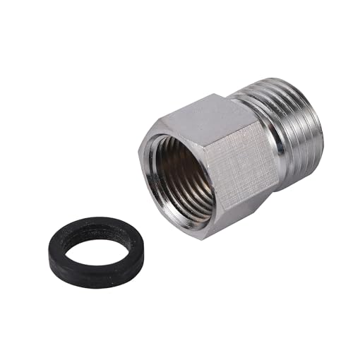 XIOKLM 1 Stück M18 auf 1/2 Zoll 3/4 Zoll Außengewindeadapter 18 mm Gewindeanschluss Wasserhahnverbindungen Wasserreiniger Zubehör Küchenwasserhahnadapter(Type 1) von XIOKLM