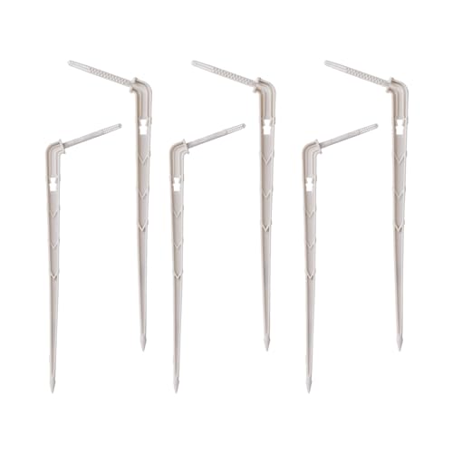 XIOKLM 10/50/100 Stücke Bewässerungspfeil Tropfer Weiß compatible 1/8 "Schlauch Untergrund Tropfbewässerung Gewächshaus Garten Ernte Rinnsal Tropfenstrahler(100Pcs) von XIOKLM