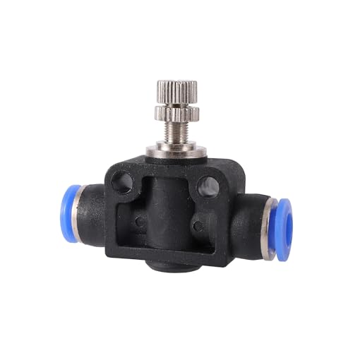 XIOKLM Pneumatische Armatur, Rohrverbinder, Schlauch, Schnellverschraubung, Wasserschlauch, Kunststoff, 4 mm, 6 mm, 8 mm, 10 mm, 12 mm, 14 mm, PU-PY-Anschlüsse (LSA, 4 mm) von XIOKLM