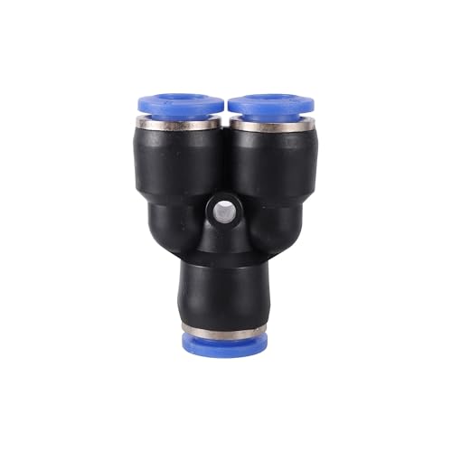XIOKLM Pneumatische Armatur, Rohrverbinder, Schlauch, Schnellverschraubung, Wasserschlauch, Kunststoff, 4 mm, 6 mm, 8 mm, 10 mm, 12 mm, 14 mm, PU-PY-Anschlüsse (PY, 4 mm) von XIOKLM