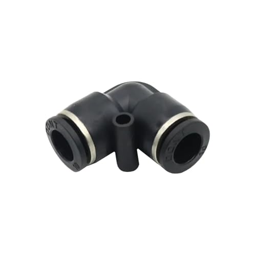 XIOKLM Pneumatischer Winkelverbinder aus PVC-Kunststoff, Außendurchmesser 6 mm, 8 mm, 10 mm, Niederdruck-Verschluss, Schnellkupplungen, Bewässerungsrohrverschraubungen (8 mm) von XIOKLM