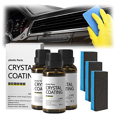 Cristal Coating para Plástico Del Car, Plastic Parts Crystal Coating, Crystal Coating for Car, Plastic Parts Refurbish Agent for Car, Long Lasting Car Plastic Plating Refurbishing Agent (3Pcs) von XIRUJNFD