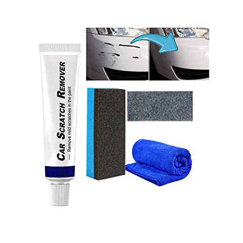 Professional Car Scratch Repair Agent, Body Compound Car Scratch Remover, Auto Scratch Remover, Car Paint Scratch Repair, Scratch Remover for Vehicles, with Sponge Scratch Cloth Towel (1 Set) von XIRUJNFD