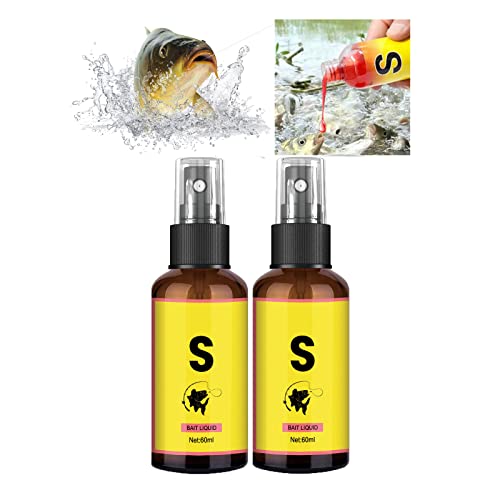 XIRUJNFD 2023 New Natural Bait Scent Fish Attractants for Baits, High Concentration Fish Bait Attractant Enhancer, Scent Fish Attractants for Baits, Fishing Accessories and Equipment (2Pcs) von XIRUJNFD