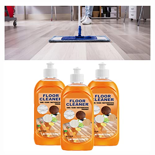 XIRUJNFD Powerful Decontamination Floor Cleaner, Laminate Floor Cleaner, Wood Floor Cleaner and Polish, Hard Surface Floor Cleaner, Marble Cleaner Marble Stain Remover (3Pcs) von XIRUJNFD