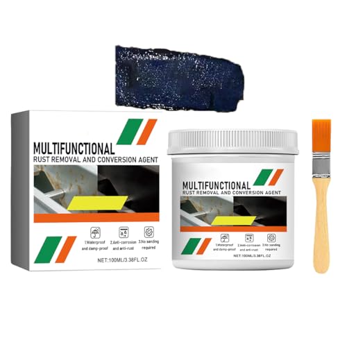 XIRUJNFD Rust Converter, Multifunctional Rust Removal and Conversion Agent, 2024 Water-Based Rust-Proof Paint Metal Paint, Rust Remover for Metal, Rust Converter for Metal (Black,10.14Fl Oz) von XIRUJNFD