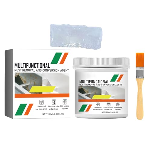 XIRUJNFD Rust Converter, Multifunctional Rust Removal and Conversion Agent, 2024 Water-Based Rust-Proof Paint Metal Paint, Rust Remover for Metal, Rust Converter for Metal (White,10.14Fl Oz) von XIRUJNFD