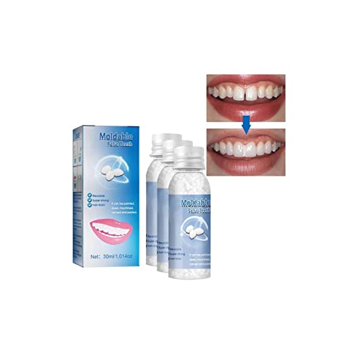 XIRUJNFD Tooth Repair Granules, Cavity Filler for Teeth, Tooth Repair Kit for Chipped Teeth, Moldable False Teeth, Cavity Filler for Teeth, Temporary Filling for Tooth (3pcs) von XIRUJNFD