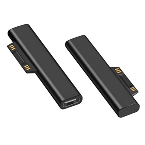 XITAIAN Tragbares Mini PD Schnellladegerät 15 V/3 A Typ-C Buchse auf Surface Adapter Ersatz für Microsoft Surface Pro3 Pro4 Pro5 Pro6 (2 Pcs) von XITAIAN