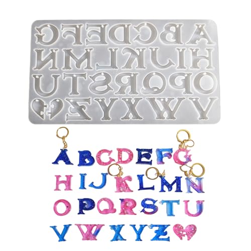 Flexible Silikonform für Buchstabenanhänger, robust und einfach zu bedienen, Zubehör zur Personalisierung von Heimdekoration von XITEA