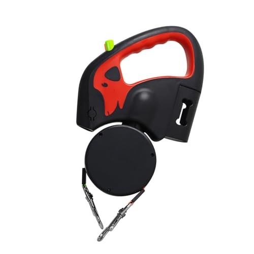 Hundeleine mit Hundemuster, mit automatischem und 3 m langem Seil, Nylon-Traktionsseil für kleine bis große Spaziergänge, Training, automatisch einziehbare Leine von XITEA