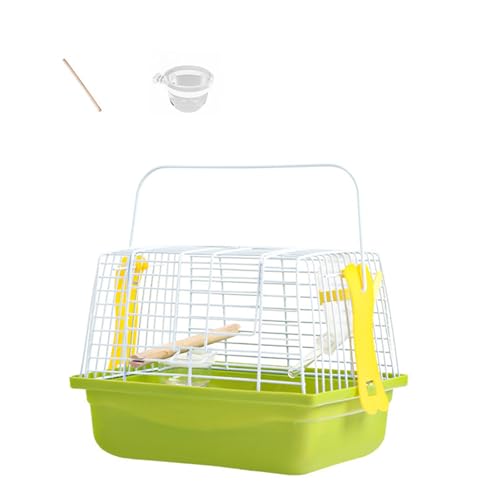 Tragbare Vogeltrage für den Außenbereich mit Griff für Sittiche und Lovebirds leicht zu reinigen, geräumiges Design von XITEA