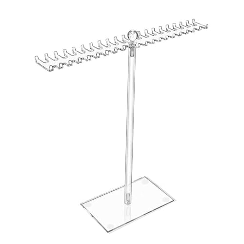 XITEA Hängender Acryl-Halsketten-Organizer, Schmuckständer, transparenter Halskettenhalter, Schmuckvitrine für Uhren, Ohrringe und Uhren von XITEA