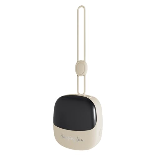 XITEA Tragbarer Miniatur-Hals-Ventilator mit Digitalanzeige, verstellbare Windgeschwindigkeit, elektrischer Ventilator, tragbares Kühlgerät, Clip-On-Ventilator von XITEA