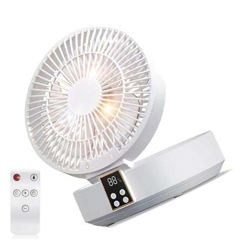 XITEA USB-Luftkühler mit Timer-Funktion, faltbar, 4000 mAh Akku, 120 ° automatische Drehung, 3 Geschwindigkeiten, Oszillierender Desktop-Ventilator mit Timer XITEA USB-Luftkühler mit Timer-Funktion, faltbar, 4000 mAh Akku, 120 ° automatische Drehung, 3 Geschwindigkeiten, Oszillierender Desktop-Ventilator mit Timer von XITEA
