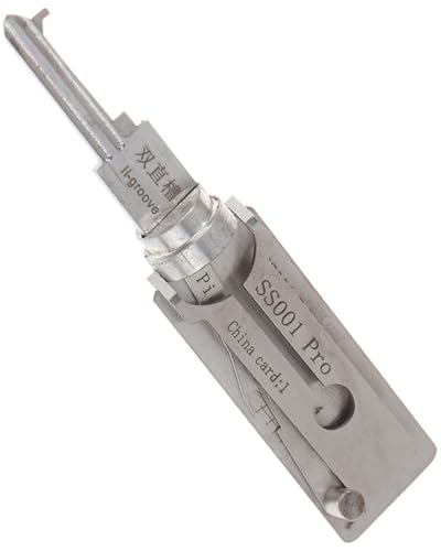 XIUCAI Professionelles Schlüssel-Werkzeug 2-in-1 Reparatur-Set | Präzisions Handwerkzeug | Haken und Pick Set für Zivilgebrauch,Ss001 Round Head von XIUCAI