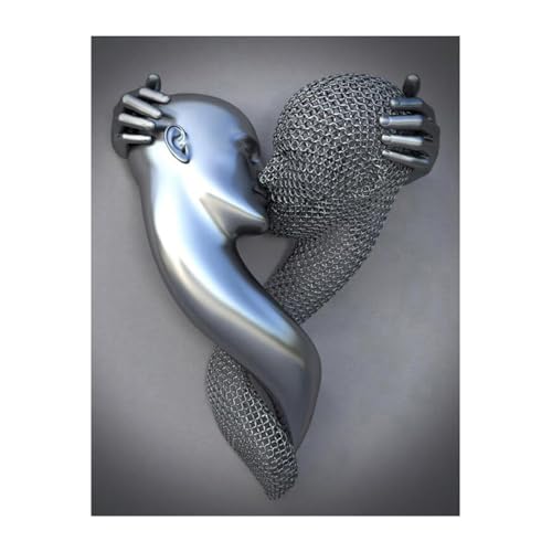 XIUWOUG Abstrakte Wandbilder Wandkunst mit 3D-Effekt Paar umarmen WandDekoration Schlafzimmer Badezimmer und Wohnzimmer,9,40x60cm No Frame XIUWOUG Abstrakte Wandbilder Wandkunst mit 3D-Effekt Paar umarmen WandDekoration Schlafzimmer Badezimmer und Wohnzimmer,9,40x60cm No Frame von XIUWOUG