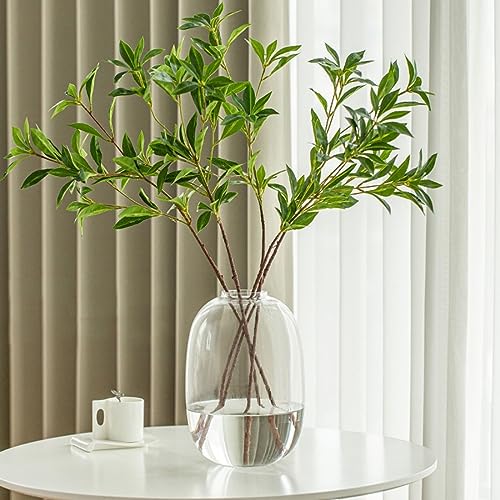 XIUWOUG Große Glasvase für Blumen Hohe Glasvase für Dekor Bodenvase dekorative Vasen für zu Hause Tischaufsätze Blumendekor und Bauernhausdekor,Clear1 von XIUWOUG