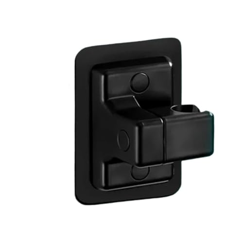 ABS-Duschkopfhalter, an der Wand montiertes Duschregal, selbstklebend, verstellbar, drehbar, Handhalterung, Badezimmerzubehör für Badezimmer, Dusche(Black) von XIUsheUA