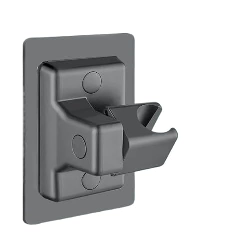 ABS-Duschkopfhalter, an der Wand montiertes Duschregal, selbstklebend, verstellbar, drehbar, Handhalterung, Badezimmerzubehör für Badezimmer, Dusche(Grey) von XIUsheUA
