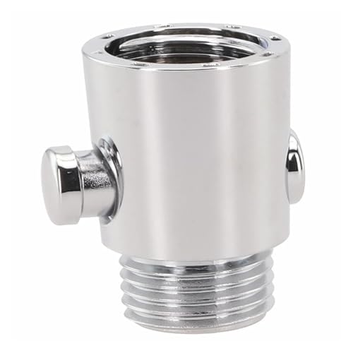 Duschkopf-Steuerschalter for effizientes Wasserstopp-Sparventil, Absperrventil, Handbrause-Schlauchbefestigung für Duschkopf, Badezimmer(Silver) von XIUsheUA