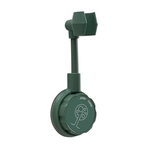 Duschkopfhalter ohne Bohren, Wandhalterung, verstellbarer Saugnapf, Duschhalter, multifunktionaler Badezimmerhaken, Zubehör für Badezimmer, Dusche(Dark Green) von XIUsheUA