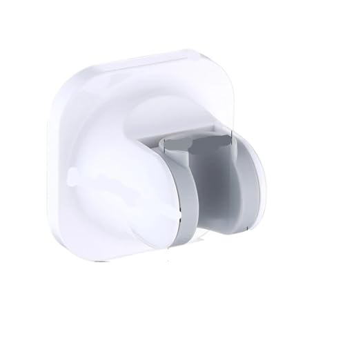Handbrausehalter ohne Durchschlag, Badezimmer-Handbrause, unterer Sitz, Handbrausekopf, verstellbarer fester Sitz für Badezimmer, Dusche(WHITE) von XIUsheUA