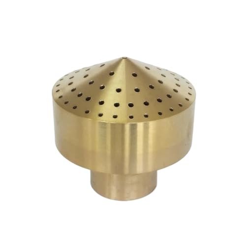 XIUsheUA 1/2 "3/4" 1 "Messing Edelstahl Feuerwerk Brunnen Düse Sprinkler Sprühkopf Teich Pool Brunnen Vorhang von Regen Brunnen Düse für Garten, Innenhof(1 (Brass)) von XIUsheUA