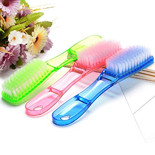XIWALAI 3er Pack Scrub Brushes Set, Kunststoff-Schuhbürste mit langem Griff, Reinigungsbürste in Bonbonfarbe, Starke Waschbürste, Hochleistungs-Reinigungsbürste Badezimmer-Duschwaschbürste von XIWALAI