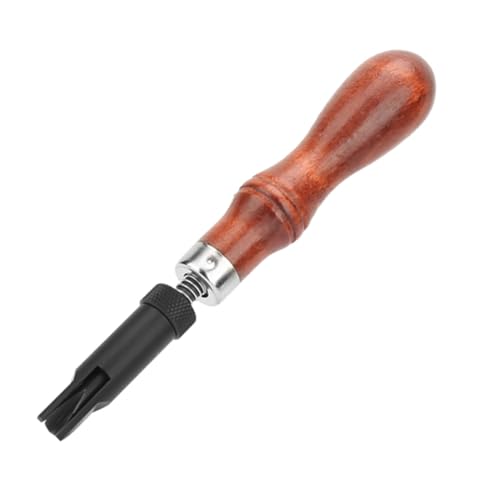 XIYINAPST Adjustable Wood Handle V Type Push Groover Leather Grooving Craft Gouge Tool for Leather Crafting Workshop XIYINAPST Adjustable Wood Handle V Type Push Groover Leather Grooving Craft Gouge Tool for Leather Crafting Workshop von XIYINAPST