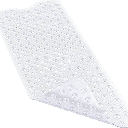 XIYUNTE Badewannenmatte rutschfest - 100x40cm Antirutschmatte für Badewanne, Badematte rutschfest schimmelresistent und maschinenwaschbar, Duscheinlage rutschfest BPA-frei und latexfrei von XIYUNTE