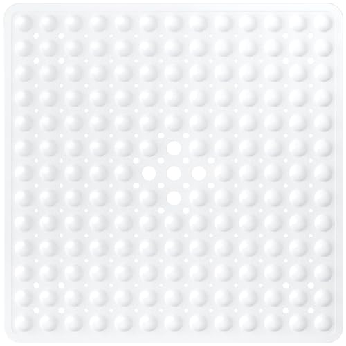 XIYUNTE Duschmatte rutschfest 53x53 cm Quadratisch Antirutschmatte Dusche mit Saugnapf Duscheinlage rutschfest Badewannenmatte BPA Frei Badematte rutschfest Maschinenwaschbar von XIYUNTE