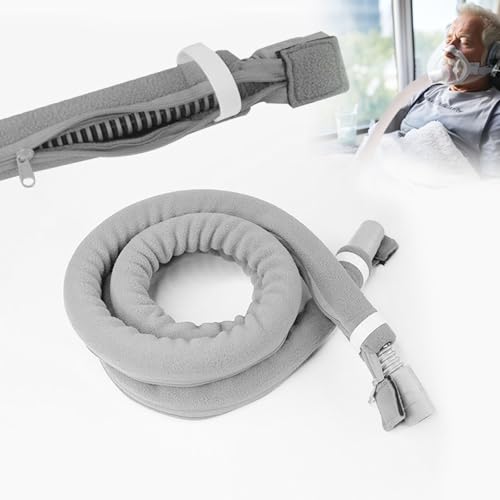 CPAP Schlauchabdeckung CPAP Maskenschlauchschutz weicher Vliesschlauch Isolator mit Reißverschluss 6ft Universelle Wärmeisolationshülle für Schlauchmanschette von Ersatzteilen von XIZAO