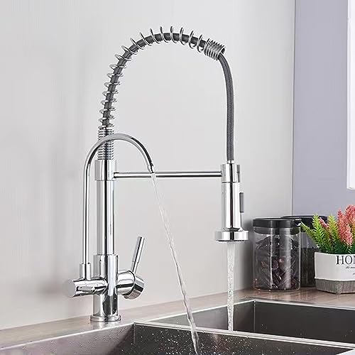 3 -Wege -Küchenhahn mit Wasserfilter Way Trinkwasser 2 Spary -Modi Küche herausholen 3 -Wege -Küchenhahn mit Wasserfilter Way Trinkwasser 2 Spary -Modi Küche herausholen von XJEIVJIC