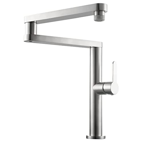 Deck Mount Potfüller Messing, Küchenspüle Potfüller Wasserhähne, eingriff ein Loch Küchenarmatur, Küchenmischer Tipp, Faltspüle Wasserhahn 2 Funktionen, e Deck Mount Potfüller Messing, Küchenspüle Potfüller Wasserhähne, eingriff ein Loch Küchenarmatur, Küchenmischer Tipp, Faltspüle Wasserhahn 2 Funktionen, e von XJEIVJIC
